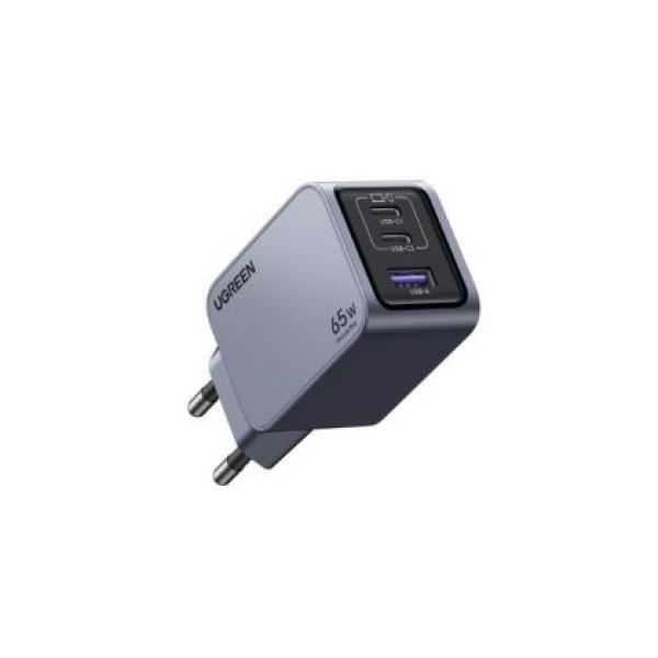 อะแดปเตอร์ Ugreen Wall Charger 1 USB-A / 2 USB-C 65W ALU Gray