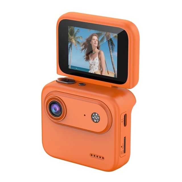 Mini Action Cam 4K สีส้ม